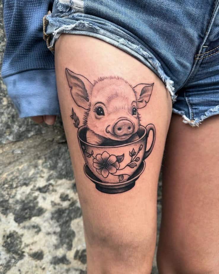 21 Impressive Pig Tattoo Ideas That8217ll Make You Snort 10