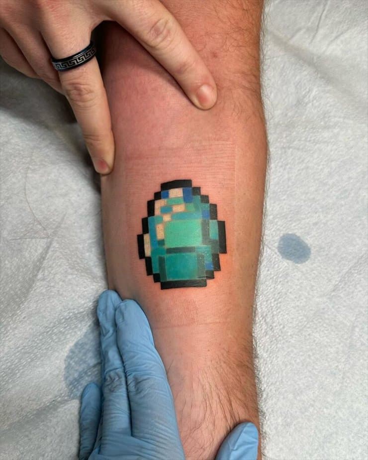 21 Must See Minecraft Tattoo Ideas That8217ll Up Your Ink Game 8