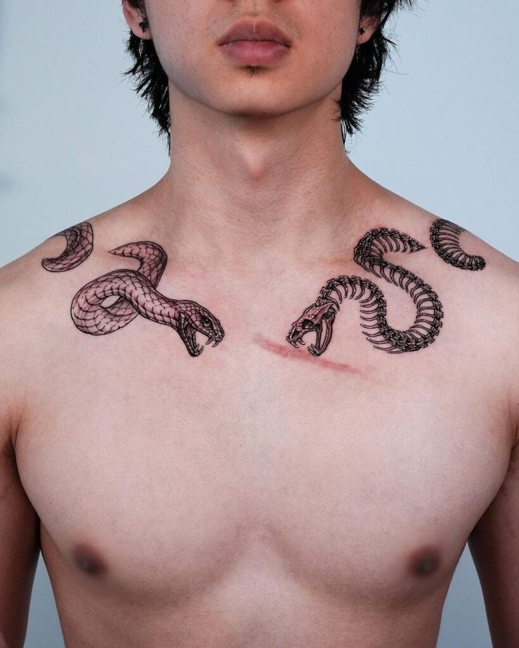 23 Captivating Collarbone Tattoos To Spark Your Interest 18