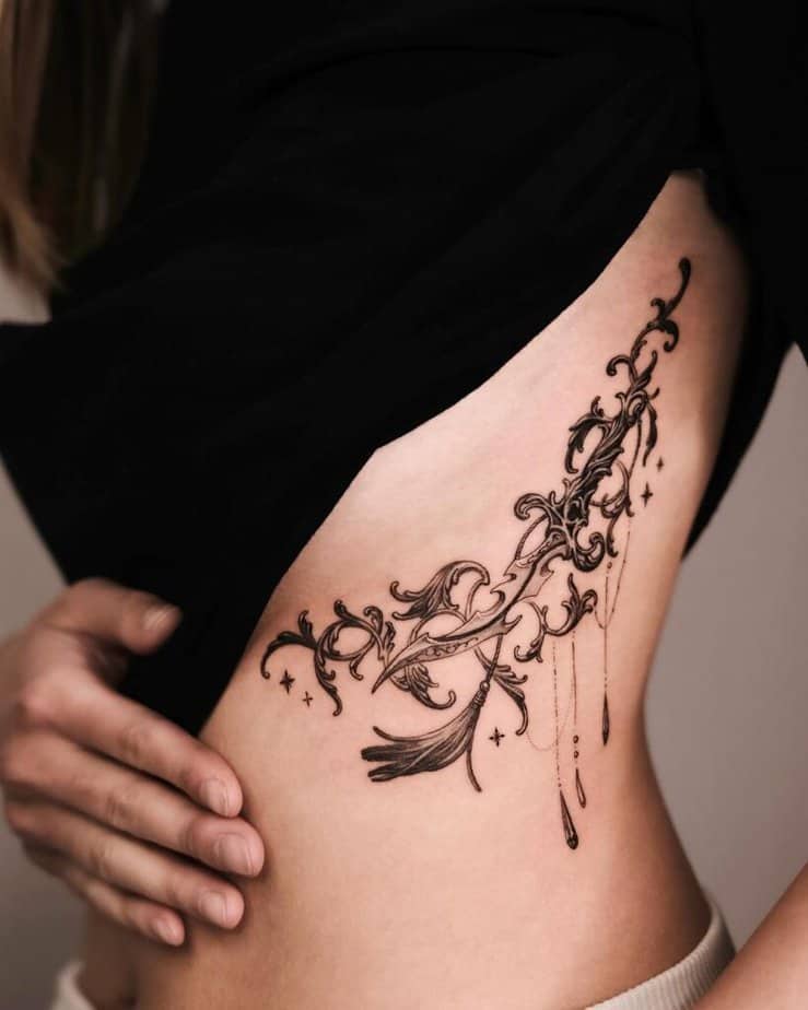 25 Remarkable Rib Tattoos That8217ll Totally Be Worth The Pain 2