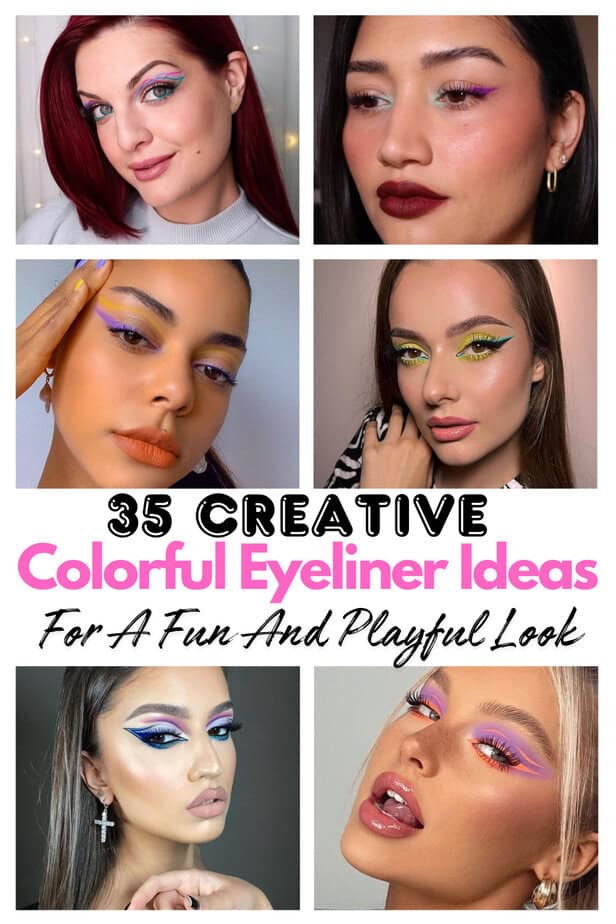 35 Creative Colorful Eyeliner Ideas For A Fun And Playful Look