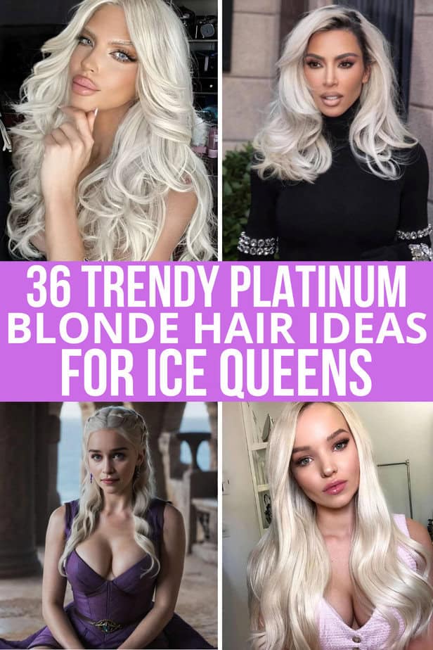 36 Trendy Platinum Blonde Hair Ideas For Ice Queens