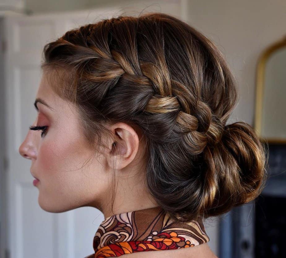 36. Romantic braided bun