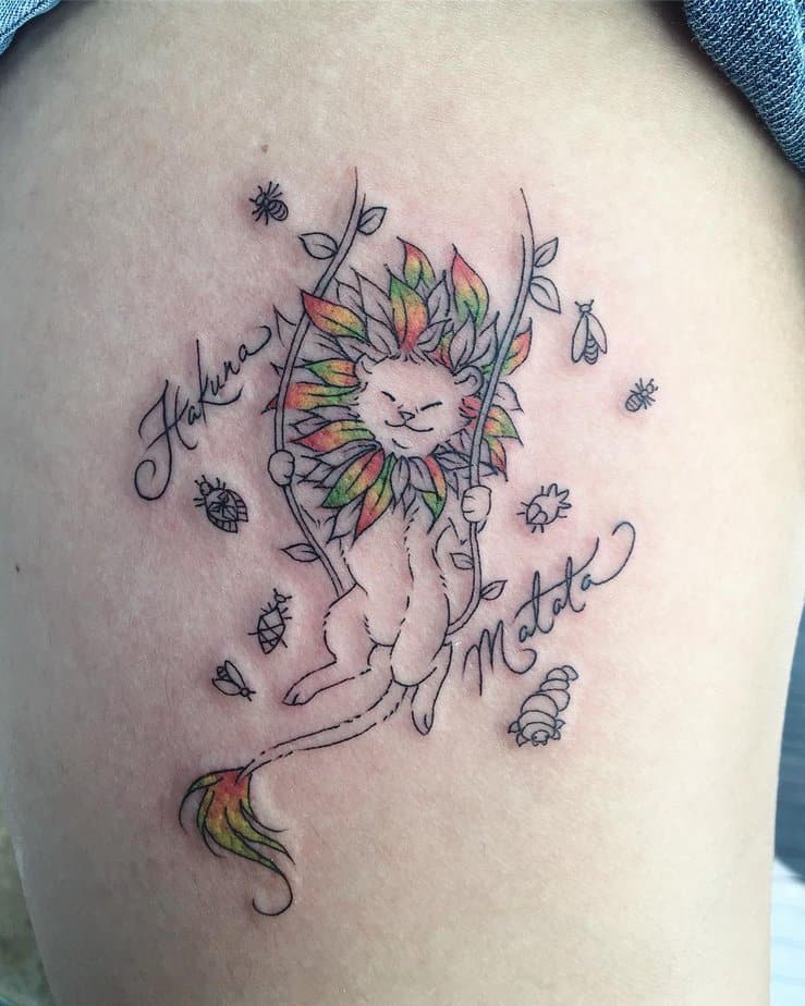 18 Fun Hakuna Matata Tattoos To Live By