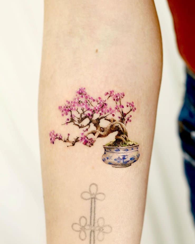 19 Intricate Bonsai Tree Tattoos For A Balanced Spirit