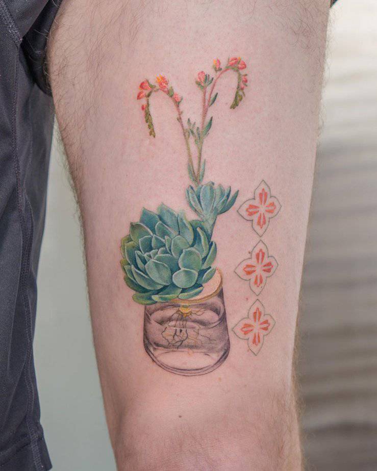 20 Gorgeous Succulent Tattoo Ideas That Don't Succ At All