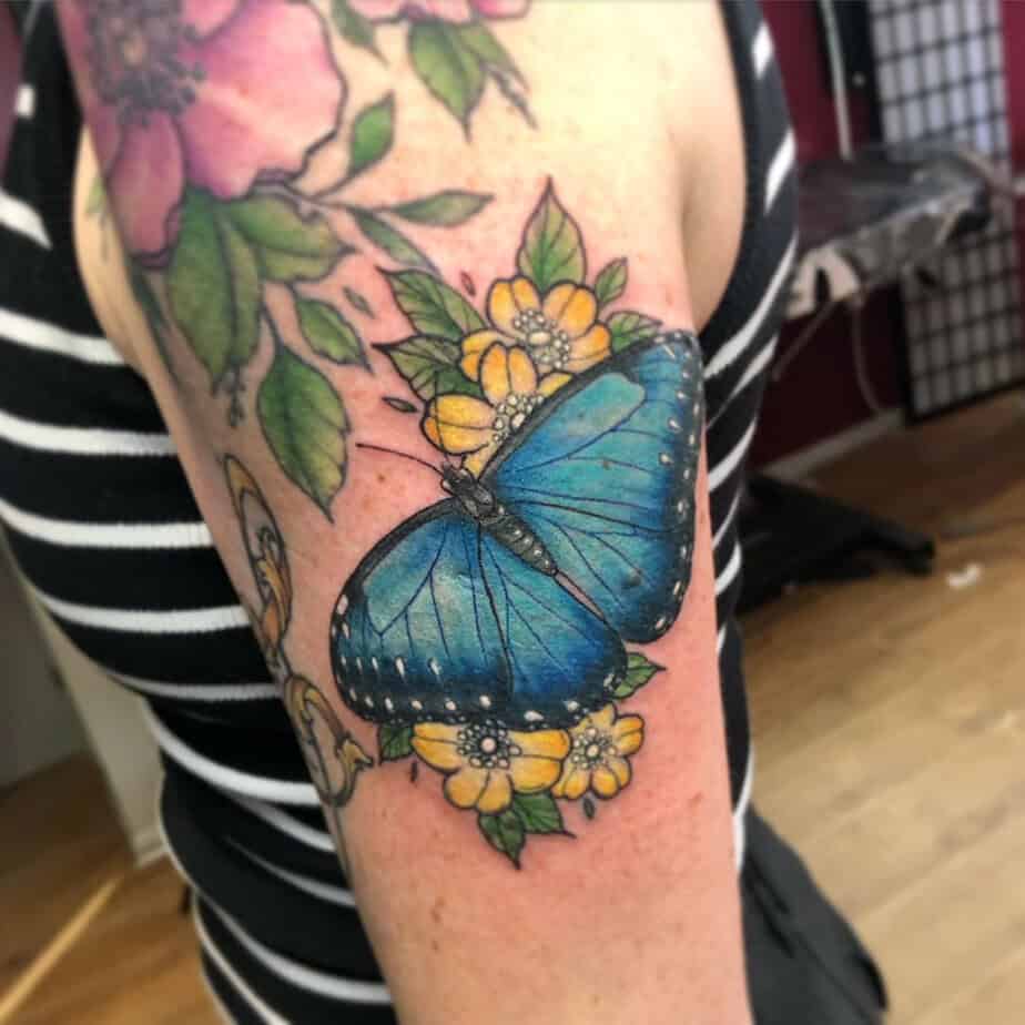 20 Flutter-ing Blue Butterfly Tattoo Ideas For Your Next Ink