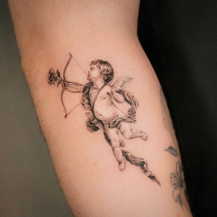 18 Heavenly Cherub Tattoos For Embracing Love And Purity