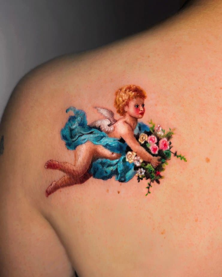 18 Heavenly Cherub Tattoos For Embracing Love And Purity