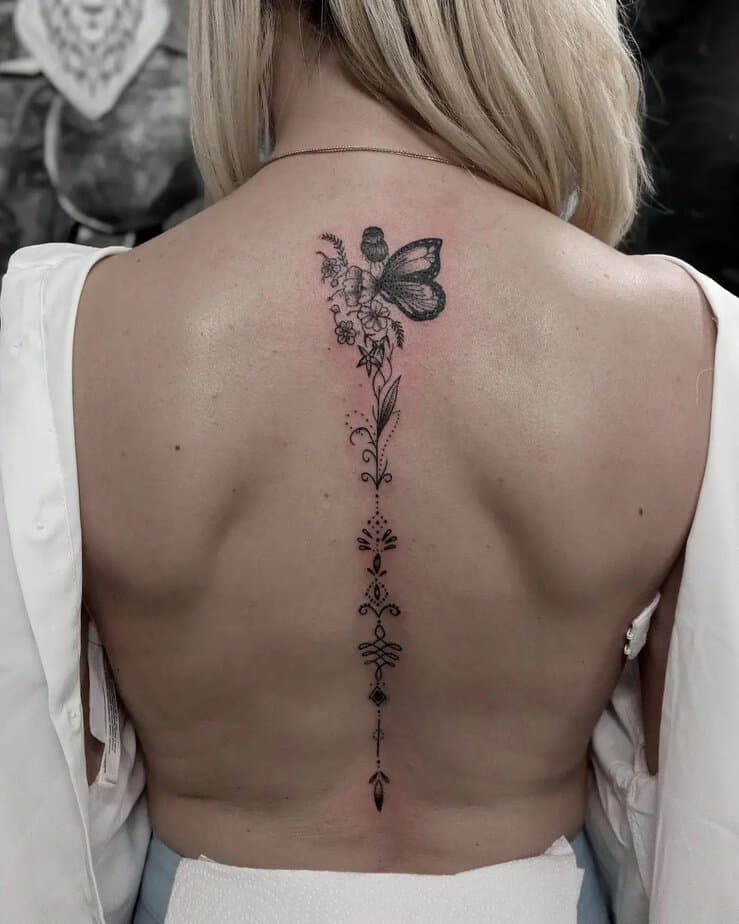 Cool spine tattoo