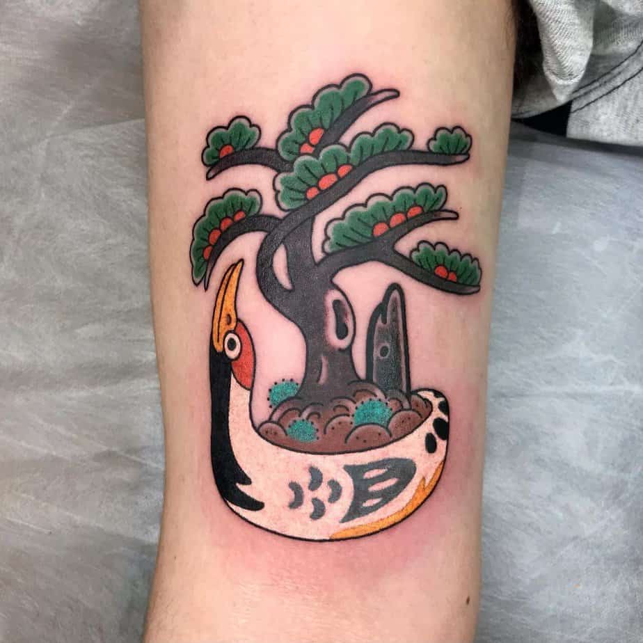 19 Intricate Bonsai Tree Tattoos For A Balanced Spirit