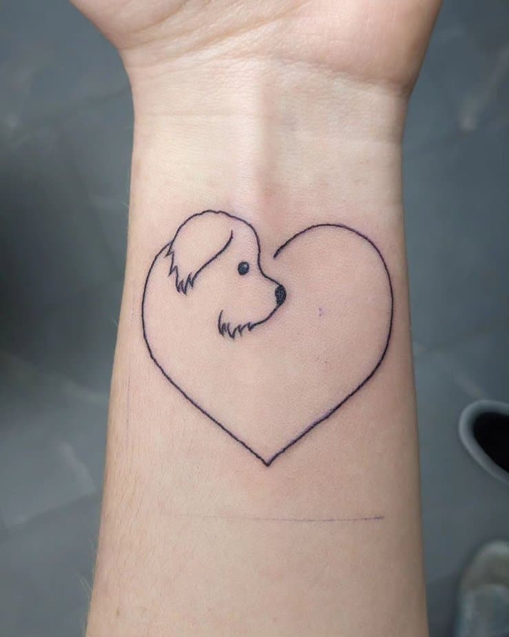 18 Minimalist Heart Outline Tattoos to Steal Yours