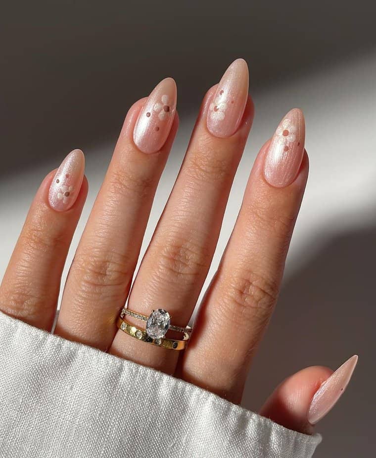 Elegant wedding manicure