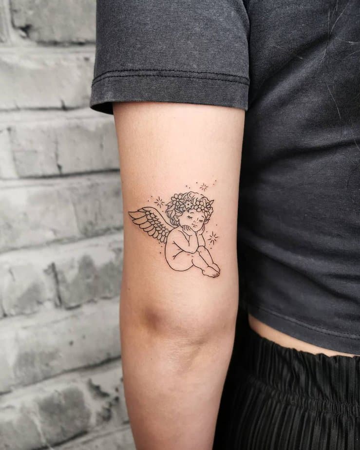 18 Heavenly Cherub Tattoos For Embracing Love And Purity