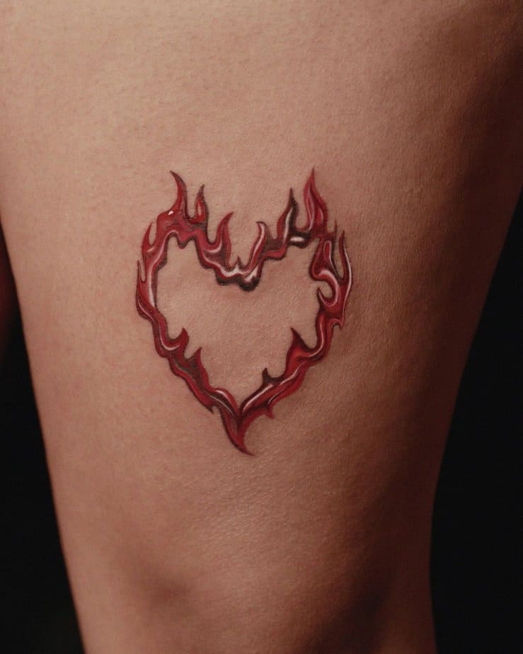 18 Minimalist Heart Outline Tattoos to Steal Yours