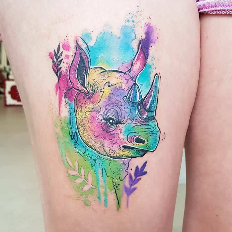 Incredible watercolor tattoo