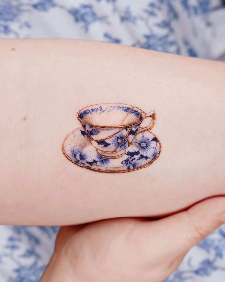20 Captivating Kintsugi Tattoos To Honor A Broken Beauty
