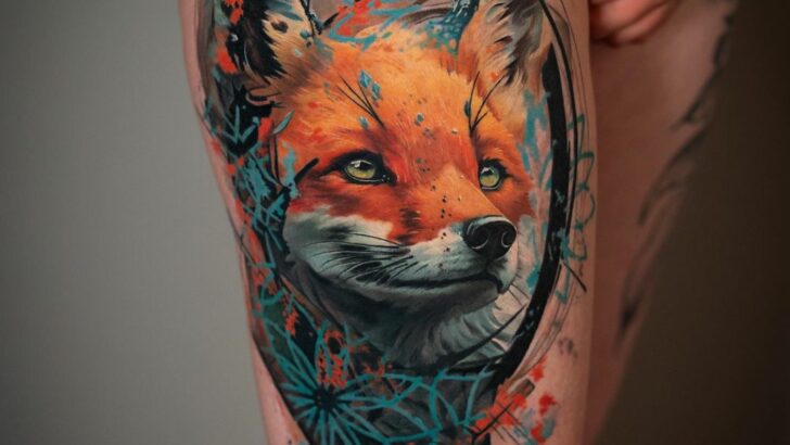 20 Fur-Tastic Geometric Fox Tattoos That Are Wildly Unique