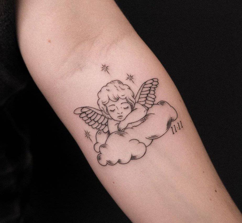 18 Heavenly Cherub Tattoos For Embracing Love And Purity