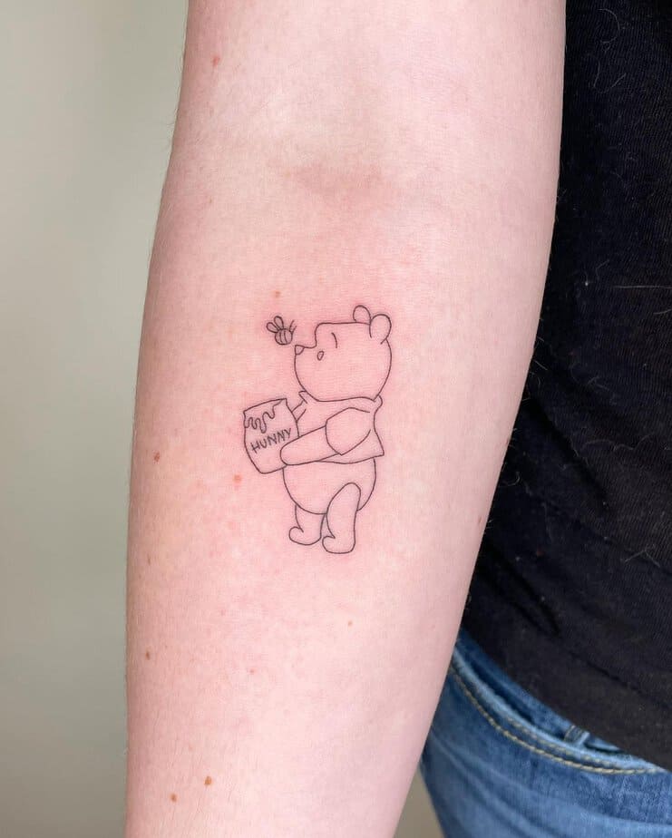 Lovely Winnie the Pooh tattoo