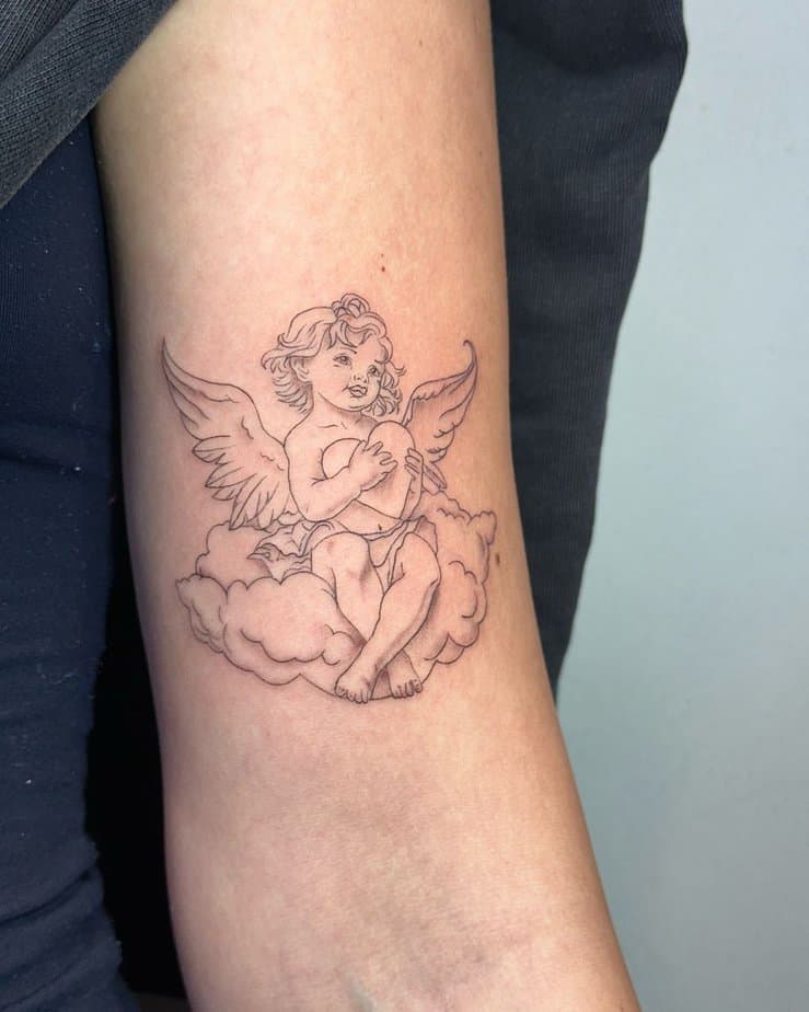 18 Heavenly Cherub Tattoos For Embracing Love And Purity