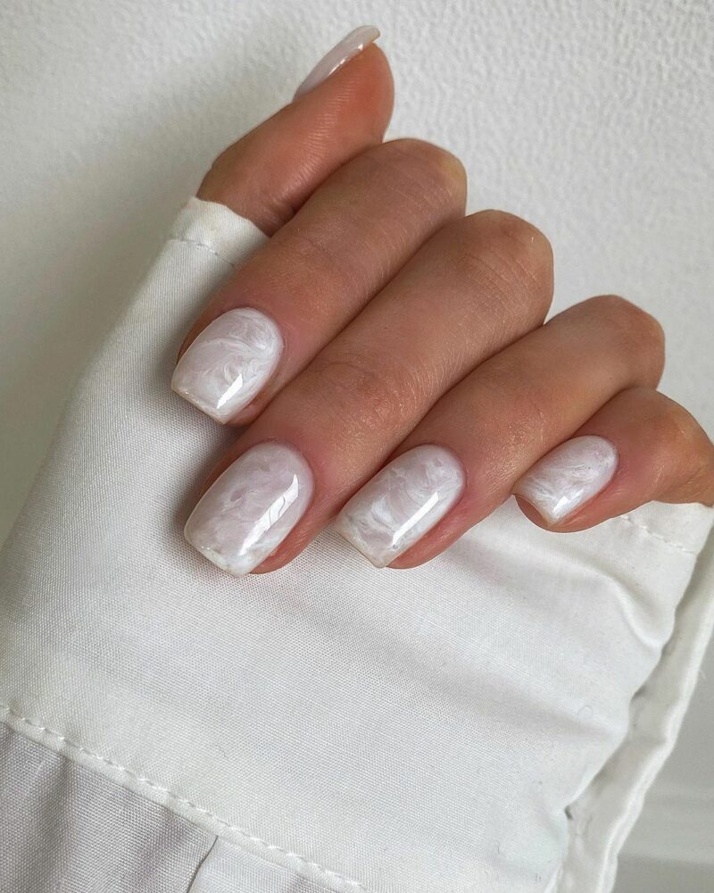 35 Ethereal Wedding Nails For Bridal Bliss