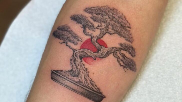 19 Intricate Bonsai Tree Tattoos For A Balanced Spirit