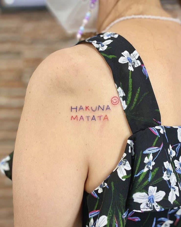 18 Fun Hakuna Matata Tattoos To Live By