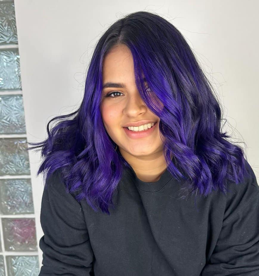 28 Mystical Midnight Purple Hairstyles For Modern Magic