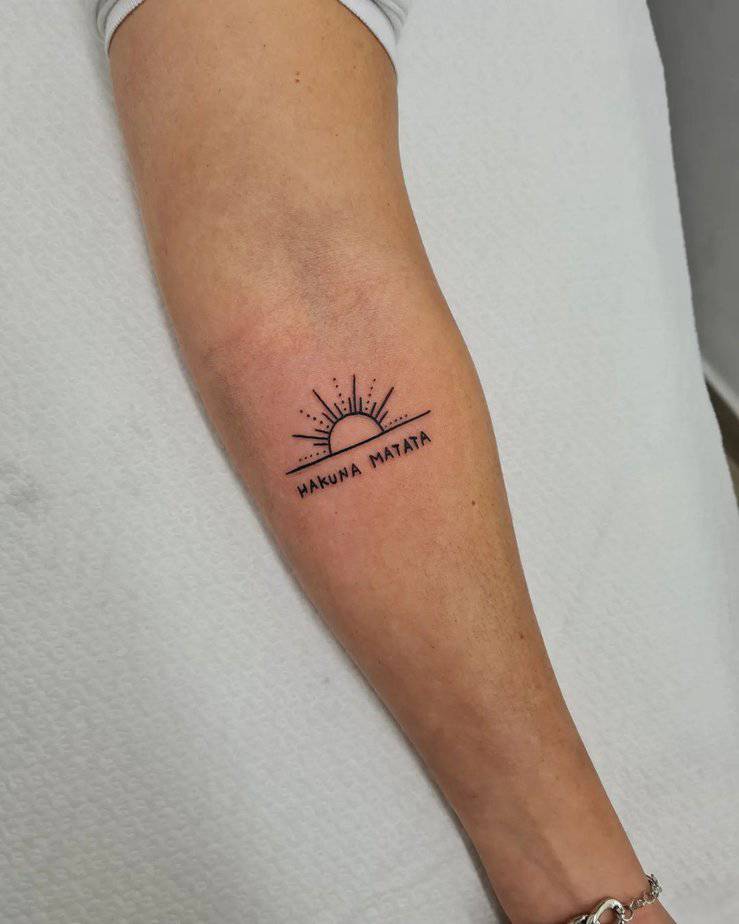 18 Fun Hakuna Matata Tattoos To Live By