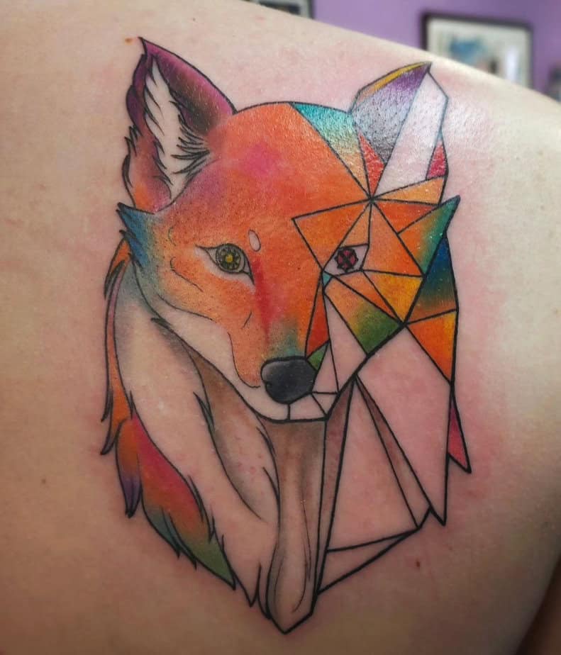 20 Fur-Tastic Geometric Fox Tattoos That Are Wildly Unique