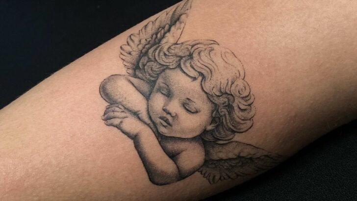 18 Heavenly Cherub Tattoos For Embracing Love And Purity