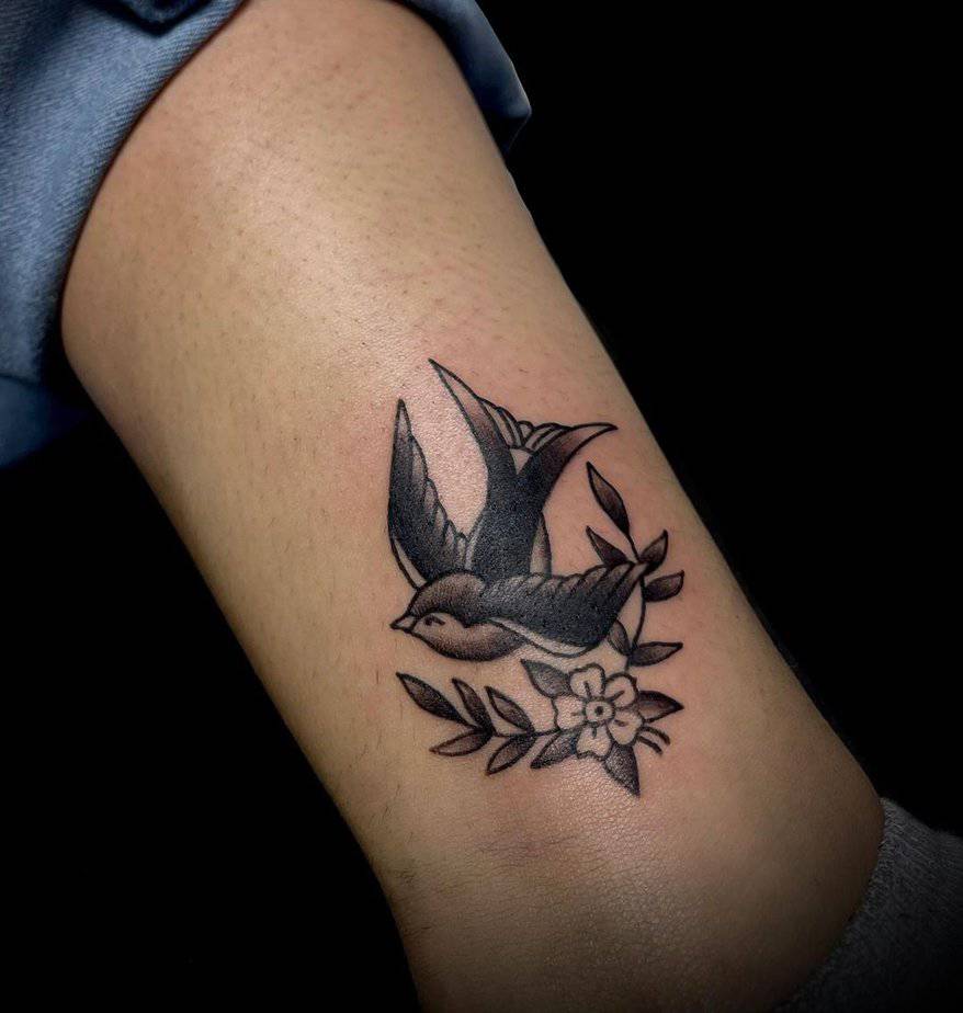 Swallow bird tattoo