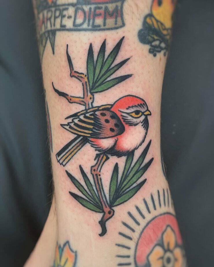 Traditional bird tattoos