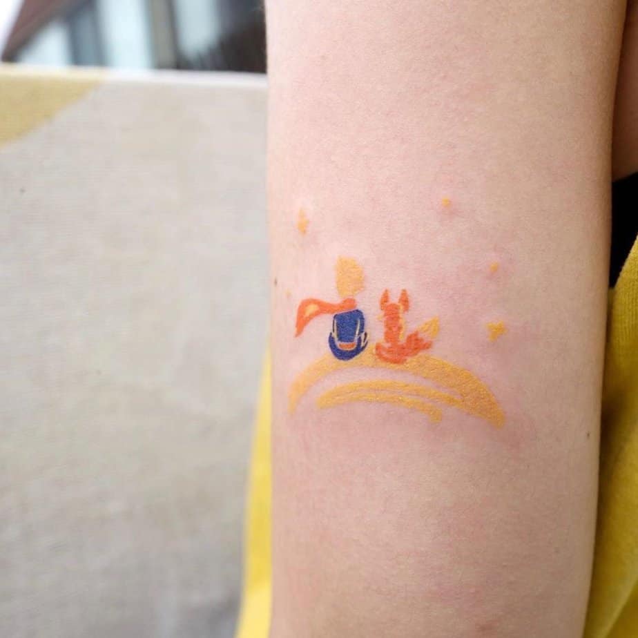 Vibrant Little Prince tattoo