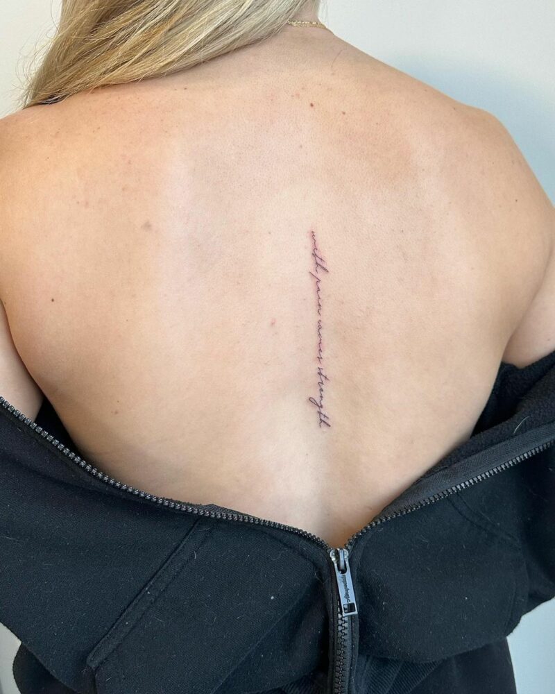 20 Delicate Spine Quote Tattoo Ideas For A Unique Appearance