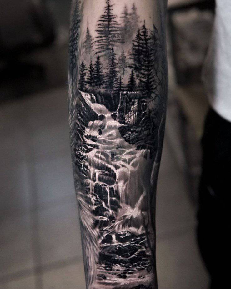 20 Forest Sleeve Tattoo Designs to Pine For