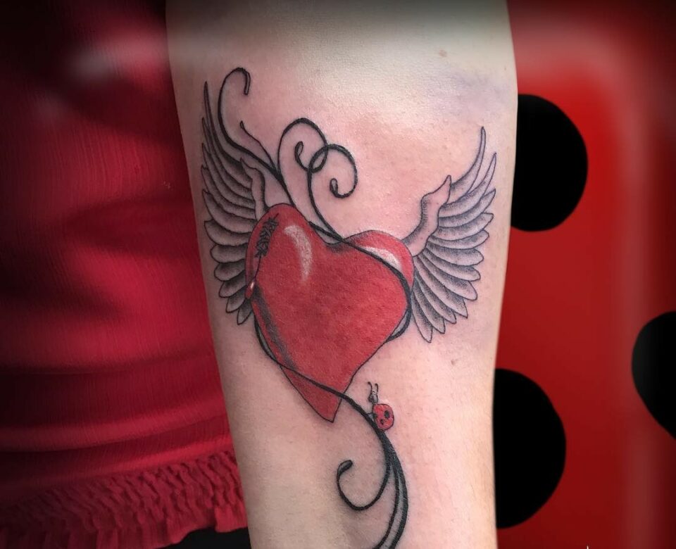 These 19 Heart With Wings Tattoo Designs Will Make Your Love Soar