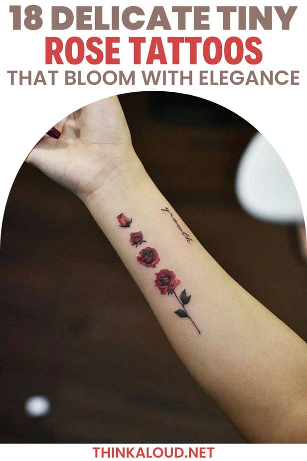 18 Delicate Tiny Rose Tattoos That Bloom with Elegance