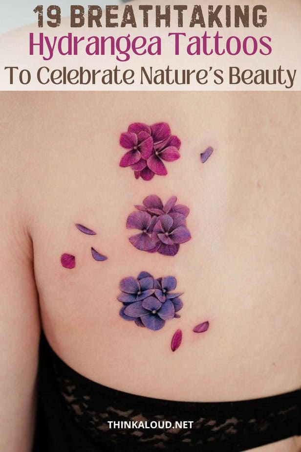 19 Breathtaking Hydrangea Tattoos To Celebrate Nature's Beauty