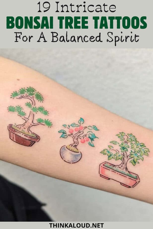 19 Intricate Bonsai Tree Tattoos For A Balanced Spirit