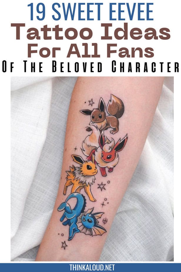 19 Sweet Eevee Tattoo Ideas For All Fans Of The Beloved Character