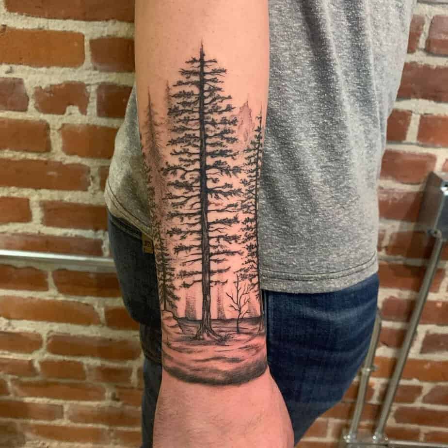 20 Forest Sleeve Tattoo Designs to Pine For