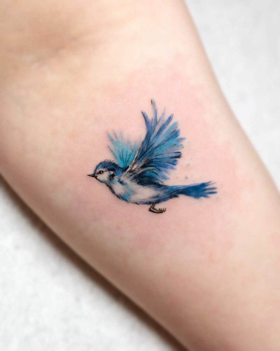 20 Bluebird Tattoo Designs That Capture The Beauty Of Flight