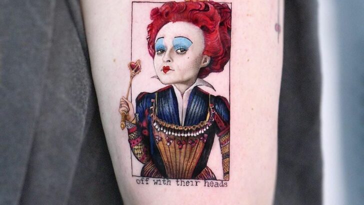 All Hail These 20 Stunning Queen Of Hearts Tattoo Designs