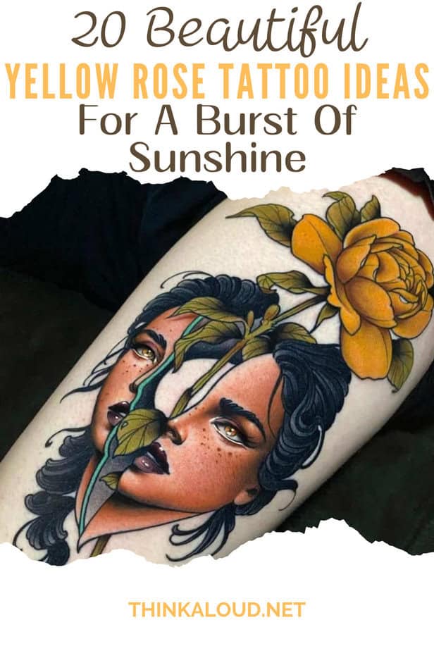 20 Beautiful Yellow Rose Tattoo Ideas For A Burst Of Sunshine