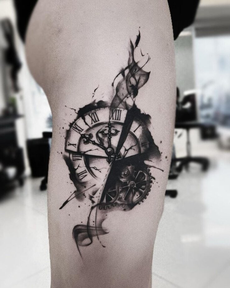 20 Epic Clock Tattoo Ideas That Will Stand The Test Of Time 19