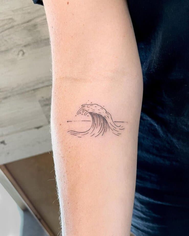 20 Satisfying Wave Tattoo Ideas For Ocean Lovers