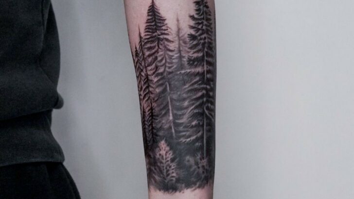 20 Forest Sleeve Tattoo Designs to Pine For