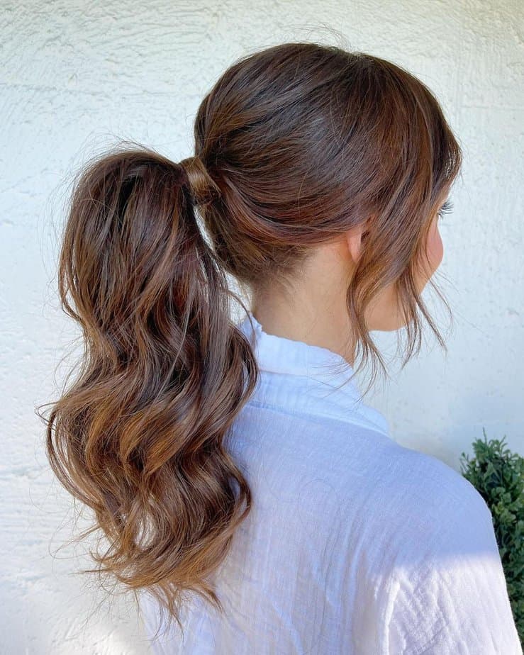 36. Soft elegance ponytail